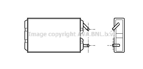 AVA QUALITY COOLING Теплообменник, отопление салона VO6041